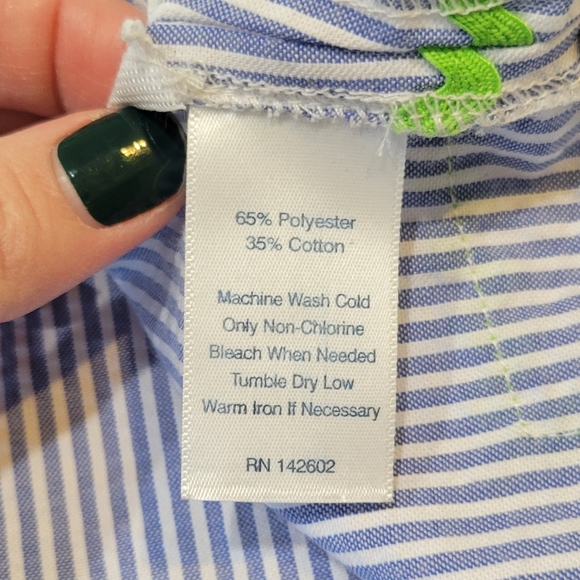 Sail to Sable Seersucker Tunic Top, M - Picture 9 of 12